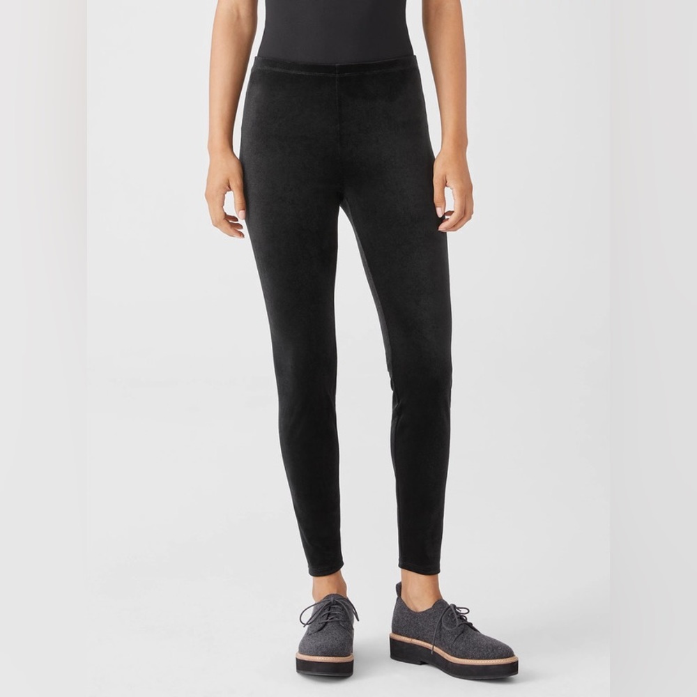 Eileen Fisher velvet leggings - M